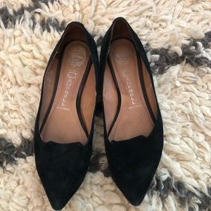 Jeffrey Campbell black suede flats 8